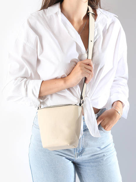 Cross Body Tas Manege Leder Etrier Beige manege EMAN078S ander zicht 1